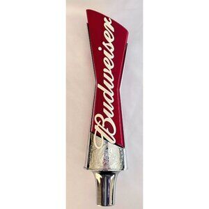NIB Budweiser 13 in Full Size‎ Beer Tap Marker Handle Large Bowtie Logo